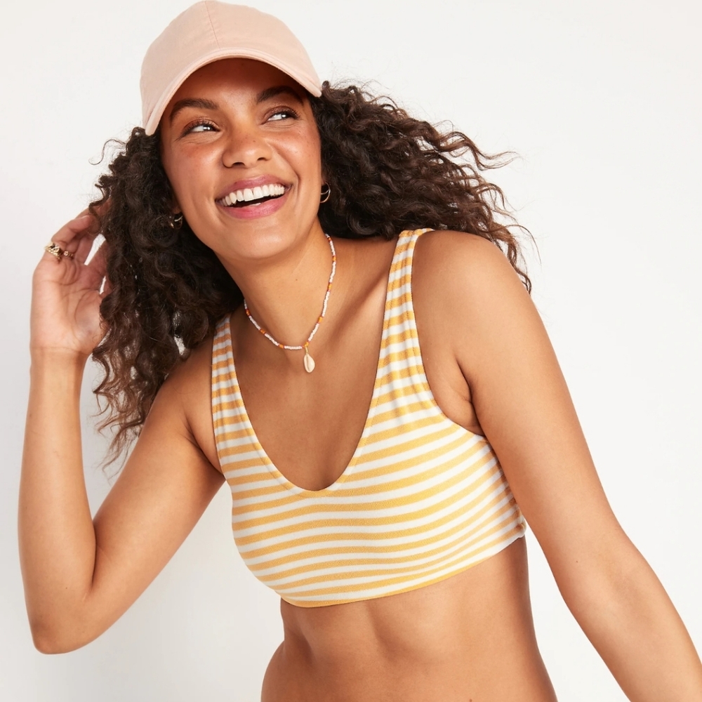 BNWT Old Navy Terry Striped Bikini